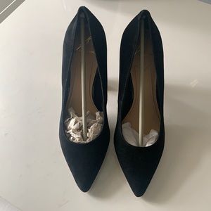 B Brian Atwood Otavia Black Suede Heels